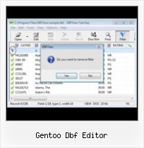 Excel Dbf Export gentoo dbf editor