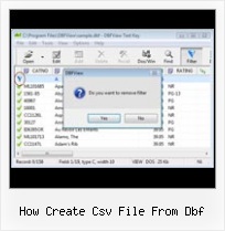 Dbfwriter Dbf Pluse how create csv file from dbf