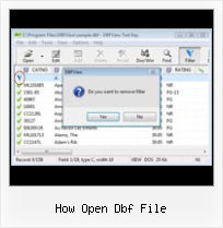 Dbf Deleted Records how open dbf file