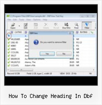What To Open A Dbf how to change heading in dbf