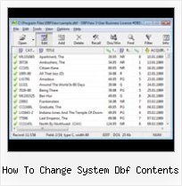 Convertor From Xls To Dbf how to change system dbf contents