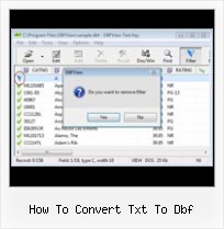 Read Foxpro Files how to convert txt to dbf