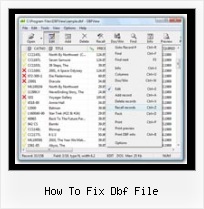 Dbf And Excel 2007 how to fix dbf file