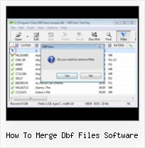 Windows Dbf how to merge dbf files software
