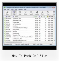 Dbf Failai how to pack dbf file