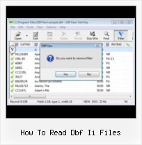 Dbf 4 Excel 2007 how to read dbf ii files
