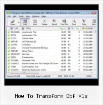Delete Dbf Records how to transform dbf xls
