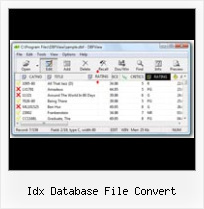 Convertir Un Xls A Dbf idx database file convert