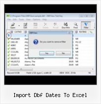 View Dbf File Access import dbf dates to excel