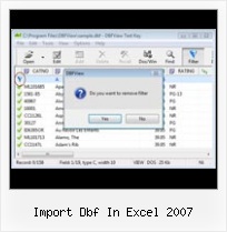 Free Dbf Edit Export import dbf in excel 2007