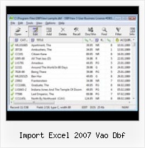 Excel Export Als Dbf import excel 2007 vao dbf