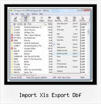 Dbf To Html import xls export dbf