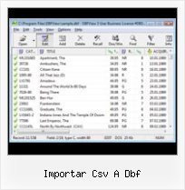 Dbf Zap Befehl importar csv a dbf