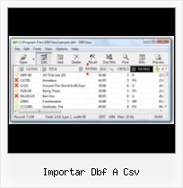 Converter Dbf Zu Csv importar dbf a csv