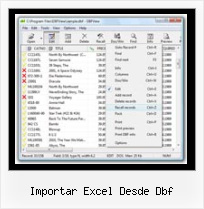 Viwe Dbf Format importar excel desde dbf