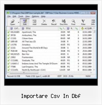 Dbf File Reader Free importare csv in dbf