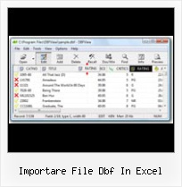 Excel Dbf Import importare file dbf in excel