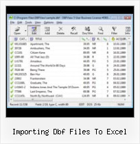 Dbf Wiew importing dbf files to excel