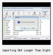 Excel Open Dbf File importing dbf longer than eight