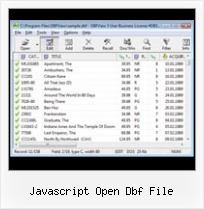 How To Modify A Dbf File javascript open dbf file