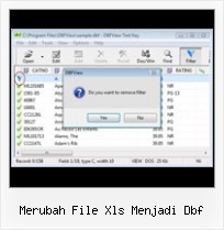 Csv Viewer merubah file xls menjadi dbf