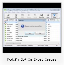 Dbf Free Converter modify dbf in excel issues