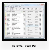 Dbf Files Editor ms excel open dbf