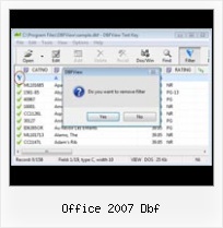Dbf View Memo Table office 2007 dbf