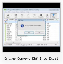 Xlsx File Reader online convert dbf into excel
