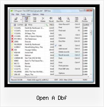 How Can We Open Dbf File open a dbf