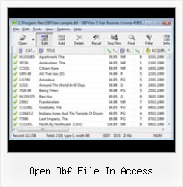 Excel Converter Dbf open dbf file in access