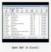 Dbf What To Open With open dbf in excell