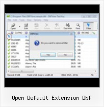 Ce Este Un Format Dbf open default extension dbf