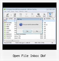 Dbt Reader open file inbox dbf