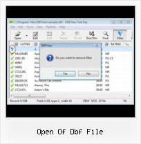 Convert Excel File Dbf open of dbf file