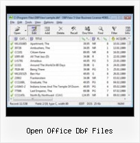 Dbase File Viewer open office dbf files