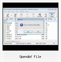 Dbf4 Editor opendbf file