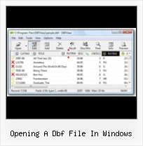Dbfreader opening a dbf file in windows
