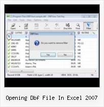 Dbf Exporter opening dbf file in excel 2007