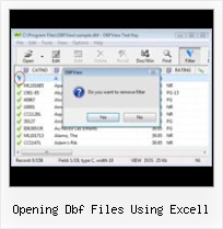 Dbf File Office opening dbf files using excell