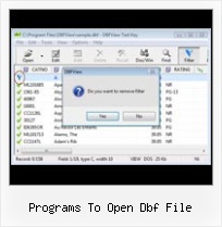 File Dbf Editor programs to open dbf file