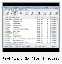 Txt в Dbf read foxpro dbf files in access