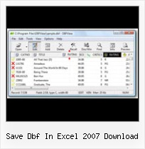 Convert Dbf To Doc save dbf in excel 2007 download