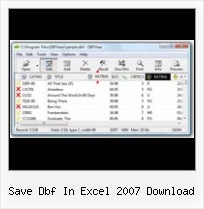 Convert Csv File To Dbf save dbf in excel 2007 download