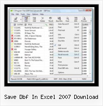 Convert Csv To Dbf Api save dbf in excel 2007 download
