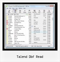 просмот Dbf Foxpro talend dbf read