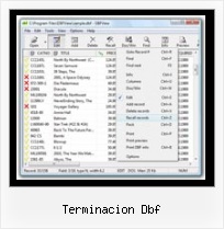 How Can We Open Dbf terminacion dbf