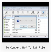 Exportar Dbf A Txt to convert dbf to txt file