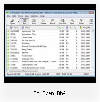 Excel 2007 And Export To Dbf to open dbf
