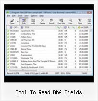 Otvorenie Suborov Dbf tool to read dbf fields